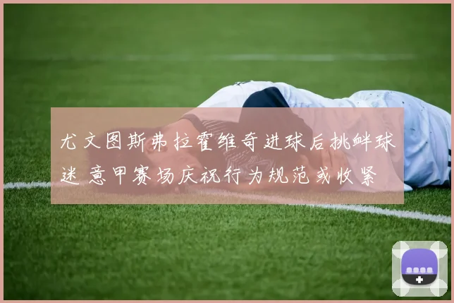 尤文图斯弗拉霍维奇进球后挑衅球迷 意甲赛场庆祝行为规范或收紧